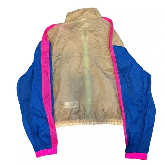 Fabletics Payton Woven Jacket Multi Color Block Neon Nylon Lightweight Size XS - Picture 5 of 6